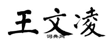 翁闿运王文凌楷书个性签名怎么写