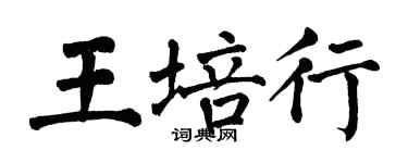 翁闿运王培行楷书个性签名怎么写