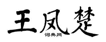 翁闿运王凤楚楷书个性签名怎么写