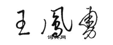 骆恒光王凤勇草书个性签名怎么写