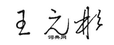 骆恒光王元彬草书个性签名怎么写