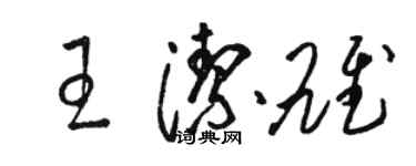 骆恒光王洁雄草书个性签名怎么写