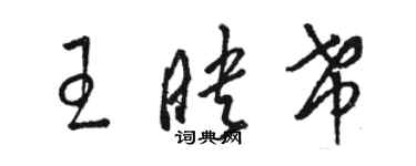 骆恒光王映希草书个性签名怎么写