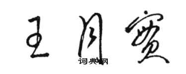 骆恒光王月实草书个性签名怎么写