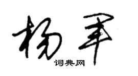 朱锡荣杨军草书个性签名怎么写