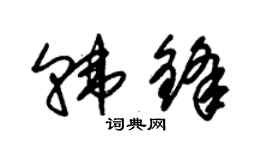 朱锡荣韩锋草书个性签名怎么写