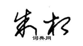 朱锡荣朱相草书个性签名怎么写