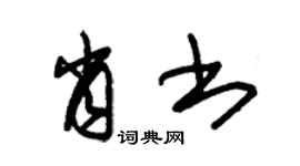 朱锡荣肖书草书个性签名怎么写