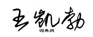 朱锡荣王凯勃草书个性签名怎么写