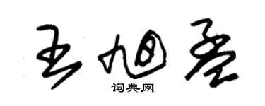 朱锡荣王旭孟草书个性签名怎么写