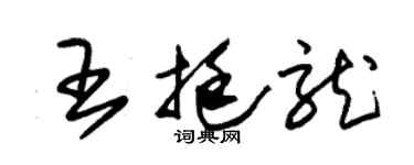 朱锡荣王挺龙草书个性签名怎么写