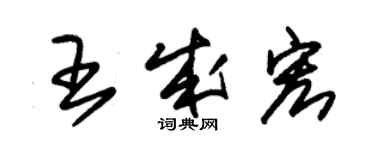 朱锡荣王成宏草书个性签名怎么写