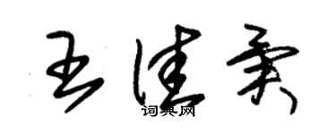 朱锡荣王佳异草书个性签名怎么写