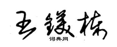 朱锡荣王镁栋草书个性签名怎么写