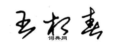 朱锡荣王相春草书个性签名怎么写