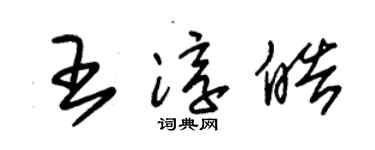 朱锡荣王淳皓草书个性签名怎么写