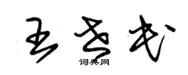 朱锡荣王世民草书个性签名怎么写