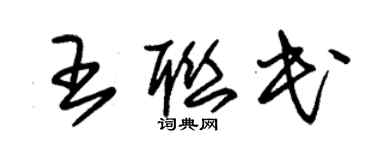 朱锡荣王联民草书个性签名怎么写