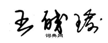 朱锡荣王皎瑜草书个性签名怎么写