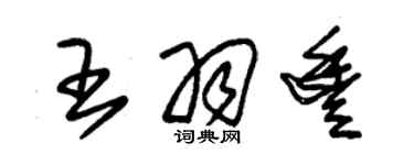 朱锡荣王羽丰草书个性签名怎么写