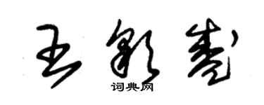 朱锡荣王彩盛草书个性签名怎么写