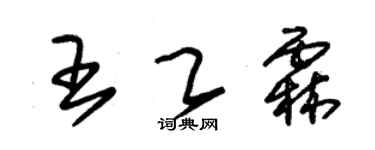 朱锡荣王乙霖草书个性签名怎么写