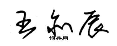 朱锡荣王亦辰草书个性签名怎么写