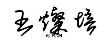 朱锡荣王灿培草书个性签名怎么写