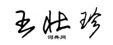 朱锡荣王壮珍草书个性签名怎么写