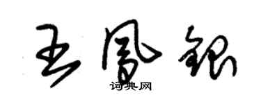 朱锡荣王凤银草书个性签名怎么写