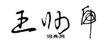 曾庆福王帅虎草书个性签名怎么写