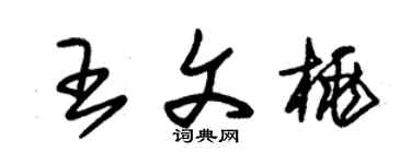 朱锡荣王文桃草书个性签名怎么写