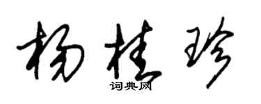 朱锡荣杨桂珍草书个性签名怎么写