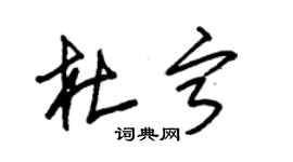朱锡荣杜宁草书个性签名怎么写