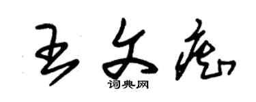 朱锡荣王文痴草书个性签名怎么写