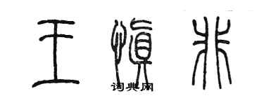 陈墨王慎非篆书个性签名怎么写