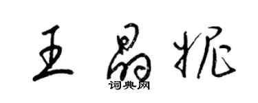 梁锦英王晶妮草书个性签名怎么写