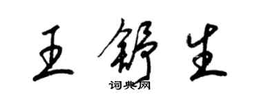 梁锦英王舒生草书个性签名怎么写