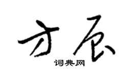 梁锦英方辰草书个性签名怎么写