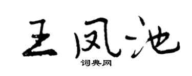 曾庆福王凤池行书个性签名怎么写