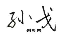 骆恒光孙戈行书个性签名怎么写
