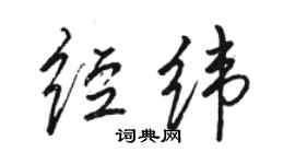 骆恒光经纬行书个性签名怎么写