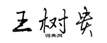 曾庆福王树贵行书个性签名怎么写