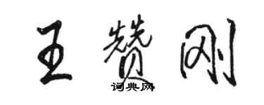 骆恒光王赞刚行书个性签名怎么写