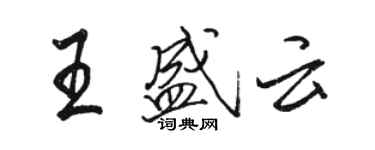 骆恒光王盛云行书个性签名怎么写
