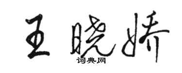骆恒光王晓娇行书个性签名怎么写