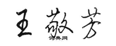 骆恒光王敬芳行书个性签名怎么写