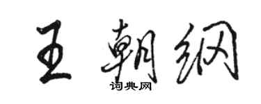 骆恒光王朝纲行书个性签名怎么写