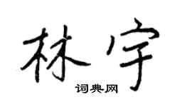 王正良林宇行书个性签名怎么写