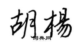 王正良胡杨行书个性签名怎么写